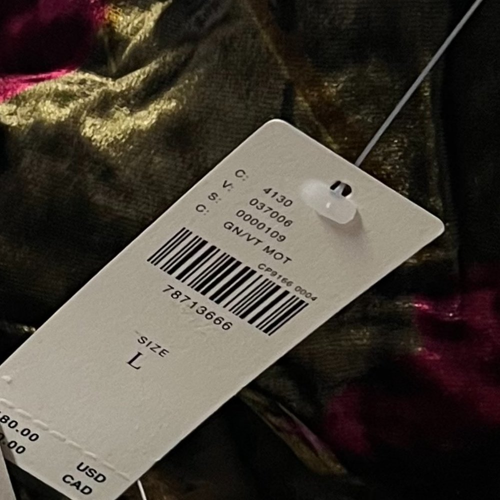 Anthropologie The Somerset Maxi Dress: Velvet Edition / GREEN MOTIF NWT - Picture 12 of 14